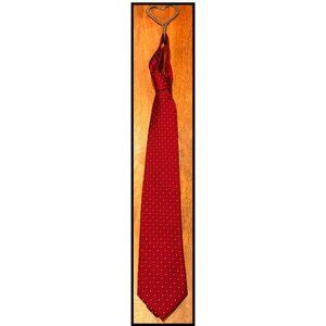 Tie * Nautica * Silk * Burgundy/Geometric * [58" x 3-1/4"]